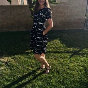 LulaRoe Amelia Dress 3XL Bows-Brand new w/ tags